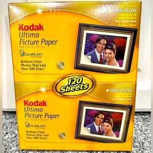 Kodak Premium Picture Paper High Gloss 4x6 - 120 Sheets for Ink Jet Printer